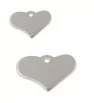 Stainless Steel Tag Pendants Heart 19x12,5x1mm