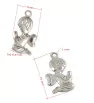 Stainless Steel Charm Angel 15x8x0,9mm - 1Pc+P