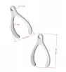 Stainless Steel Charm Wishbone 14x10mm - 1Pc