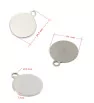 Stainless Steel Tag 25x20x1mm - 1Ks - 1Pc