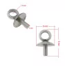 Stainless Steel pinch Bail 5x1mm - 1Pc+P