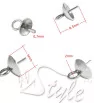 Stainless Stainless pendant component 6x0,7mm - 1Pc+P