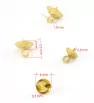 Stainless Steel Pinch Bail Gold 8mm - 1PCs