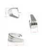 Stainless Steel Pinch Bail 13x6x0,9mm - 1PC+P