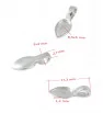 Stainless Steel pendant 17mm - 1Pc+P