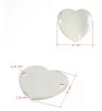 Stainless steel connector Heart 30mm - 1Pc+P