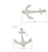 Stainless steel connector Anchor 21x16mm - 1Pc+P
