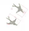 Stainless steel connector Bird 19x17mm - 1Pc