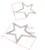 Stainless Steel star 30mm - 1Pcs