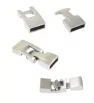 Matte Stainless Steel Clasps 35x13mm 35x12mm-10x3mm - 1Pair