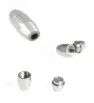 Stainless Steel 16x6x2mm Magnetic Oval Clasps