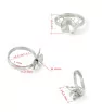 Finger Ring Setting 8mm - 1Pc