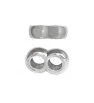 Stainless steel Number eight components 11x7x4mm - 1Pc