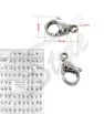 Stainnless Steel Lobster Clasps 316L 9-15mm