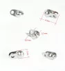 Stainless Steel Bead Tips 6x4mm-2,4mm