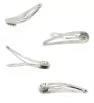 Hair clips Stainless Steel flower 50x10mm - 1Pc