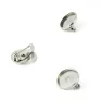 Stainless Steel component on Brooch 12mm - 1Pc