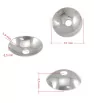 Stainless Steel Bead caps 3-6mm - 100Pc
