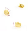 Stainless Ends 6-25mm Gold - 1Pcs