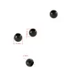 Stainless Steel Beads Black 4x3x2mm - 1Pc+P