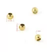 Beads Gold 3-6mm - Pc