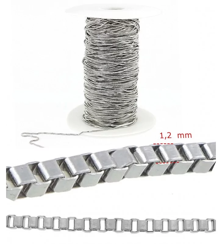 Bulk Stainless Steel Chain - 3mm Cable - Choose Your Length - 1 Meter + -  CH032 Choose Your Length: 5m