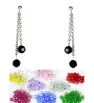 Chain Earrings with Preciosa crystals