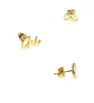 Stainless Steel Earring Gold Chi Chi :)